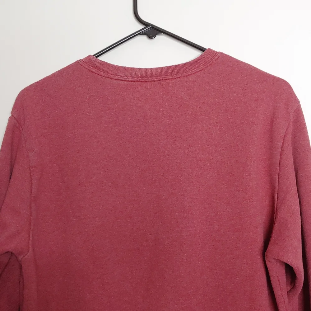 The North Face Men's Light Red Pullover Faded Crew Neck Sweatshirt Size Small